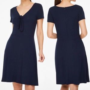 Loft petite bow neck dress - NWT